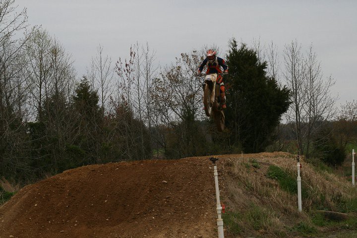 Rider jumping the back tabletop at CCDR